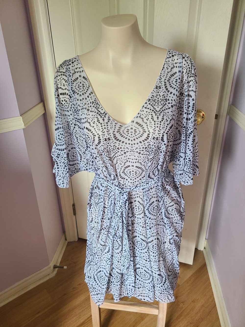 Light Gray & Black Speckled Cover Up